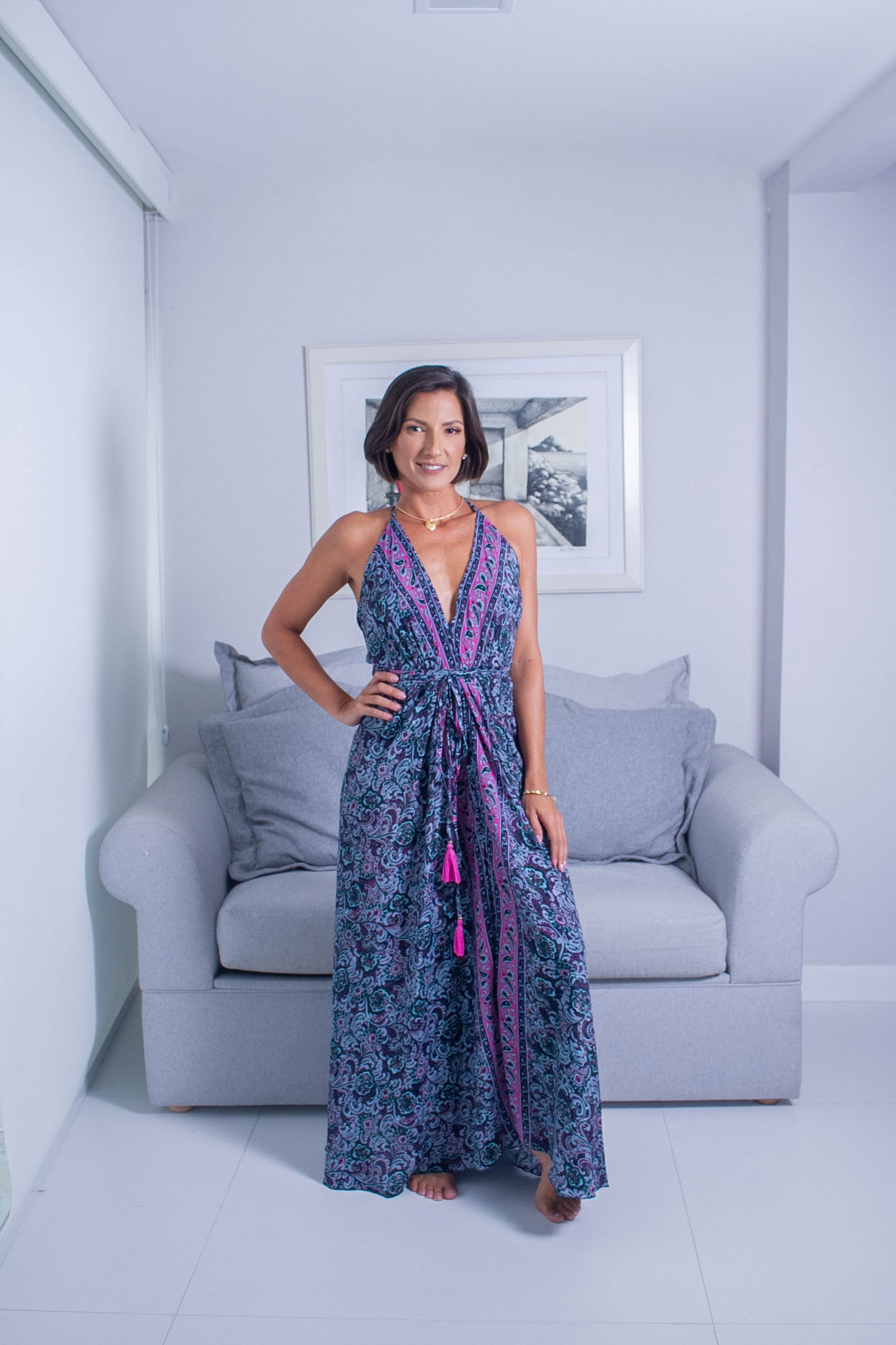 Vestido Violeta reto
