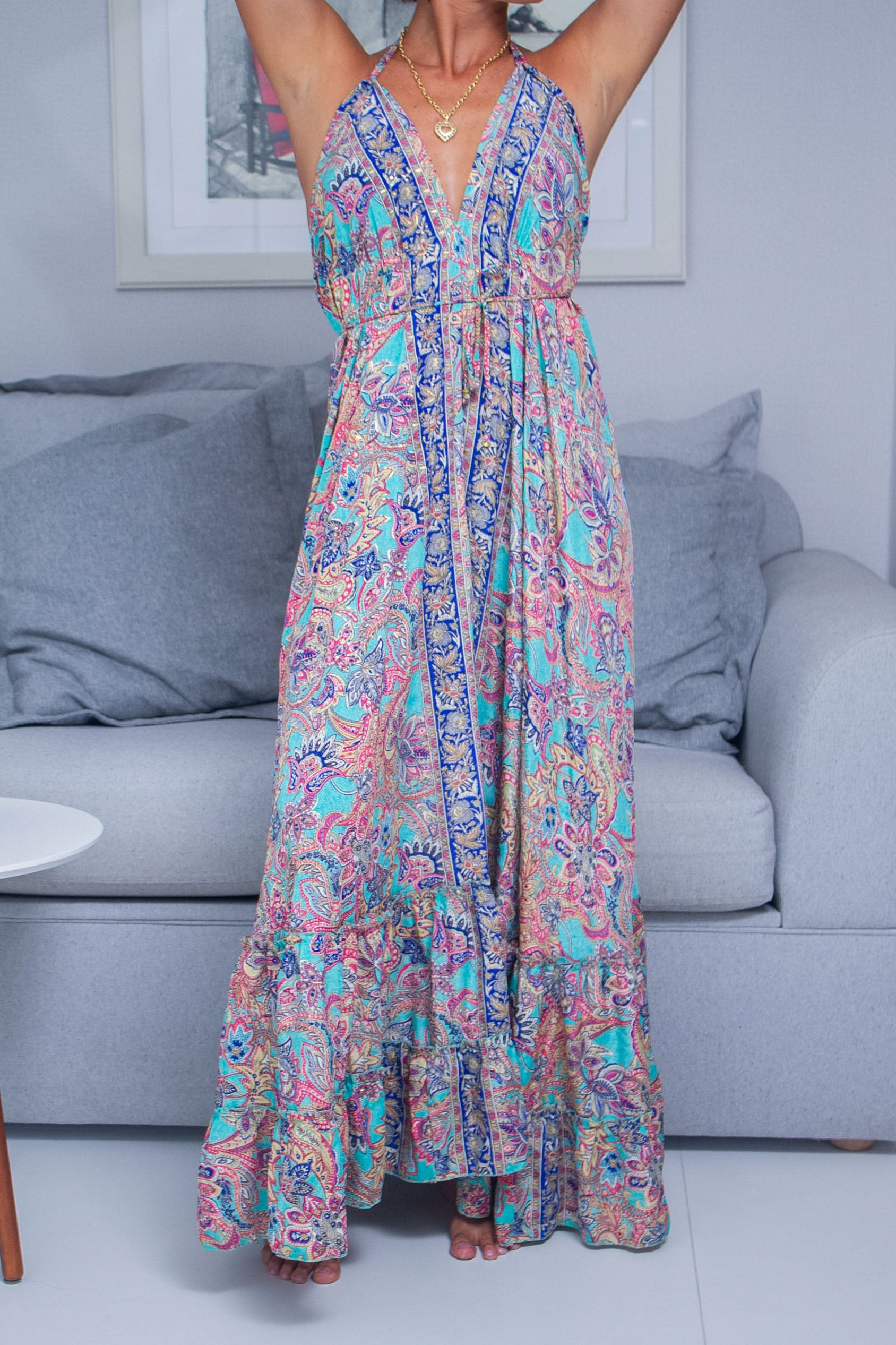 Vestido Fios de Ouro babado